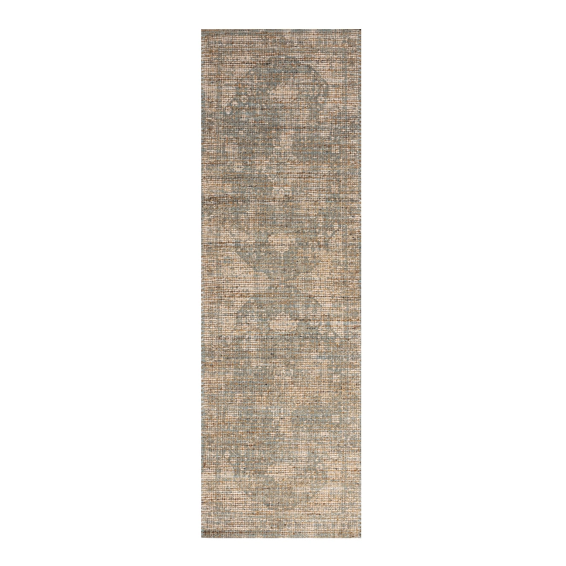 ALFOMBRA HANDWOVEN YUTE VINTAGE 70X240 07 BLUE - 2
