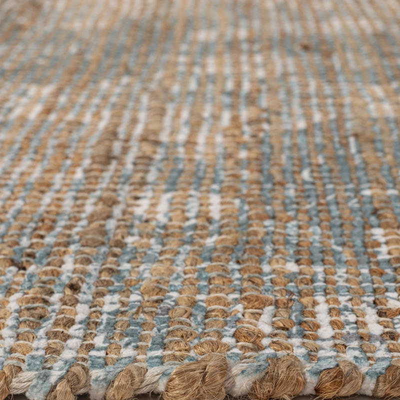ALFOMBRA HANDWOVEN YUTE VINTAGE 70X240 07 BLUE - 4