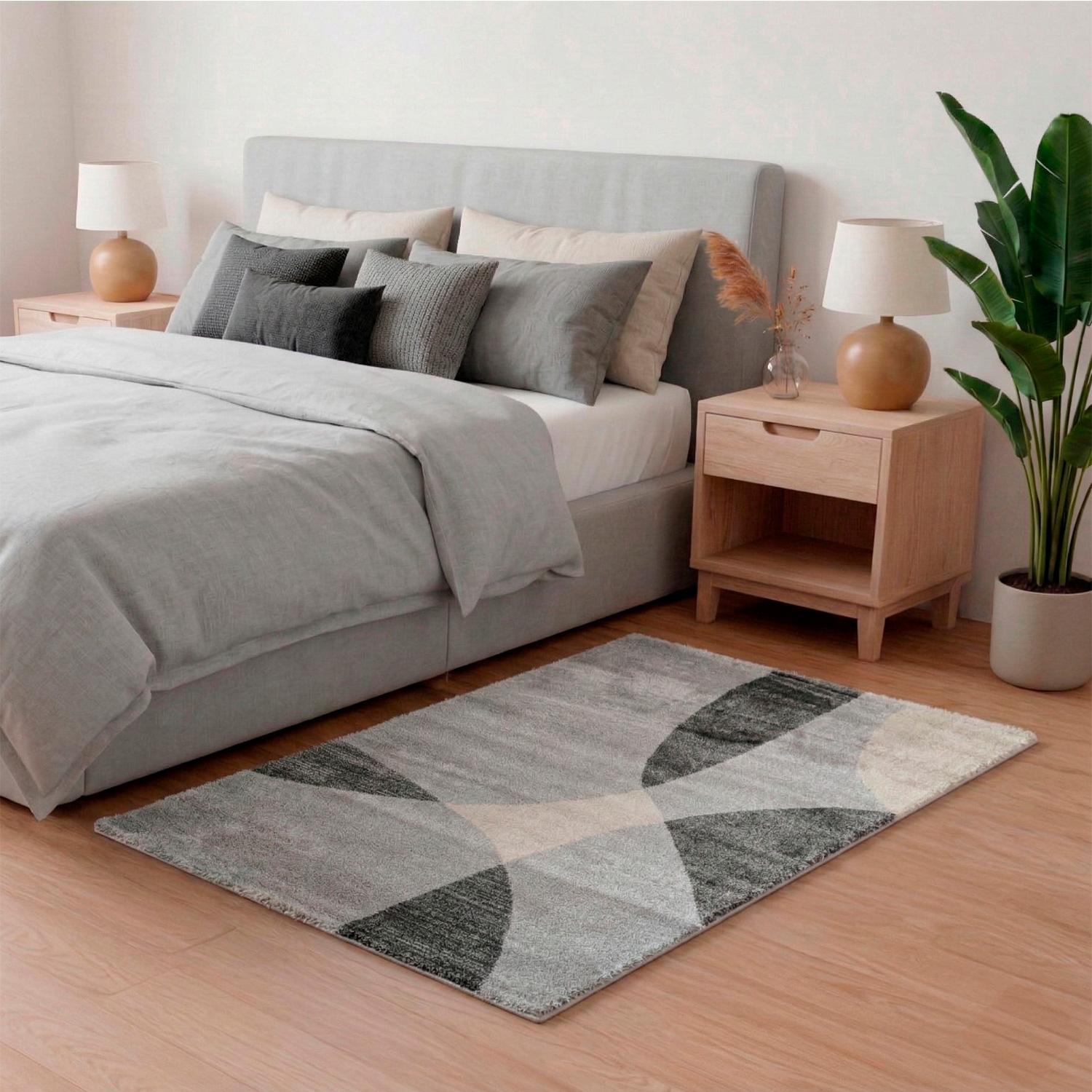 ALFOMBRA ACCESS 080X120 66200 GRIS NEGRO - 1