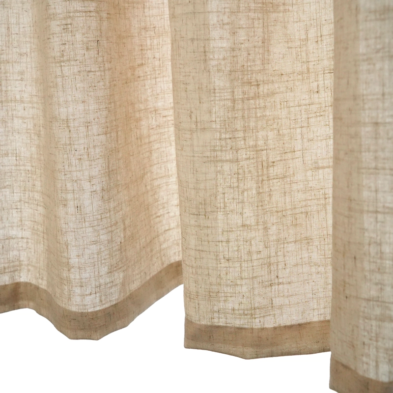 CORTINA 2 PAÑOS TEXTURA LINO MILANO NATURAL - 5