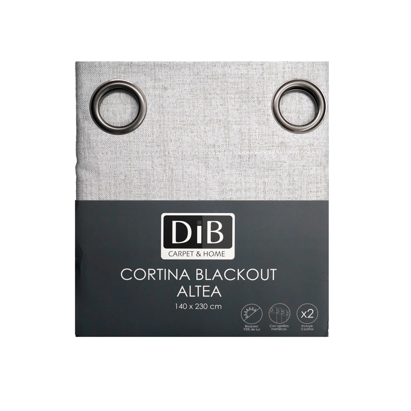 CORTINA BLACKOUT 2 PAÑOS ALTEA GRIS CLARO - 6