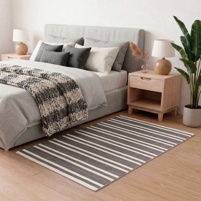 ALFOMBRA DHURRIE NATURE 060X120 3240 GREY WHITE - 1