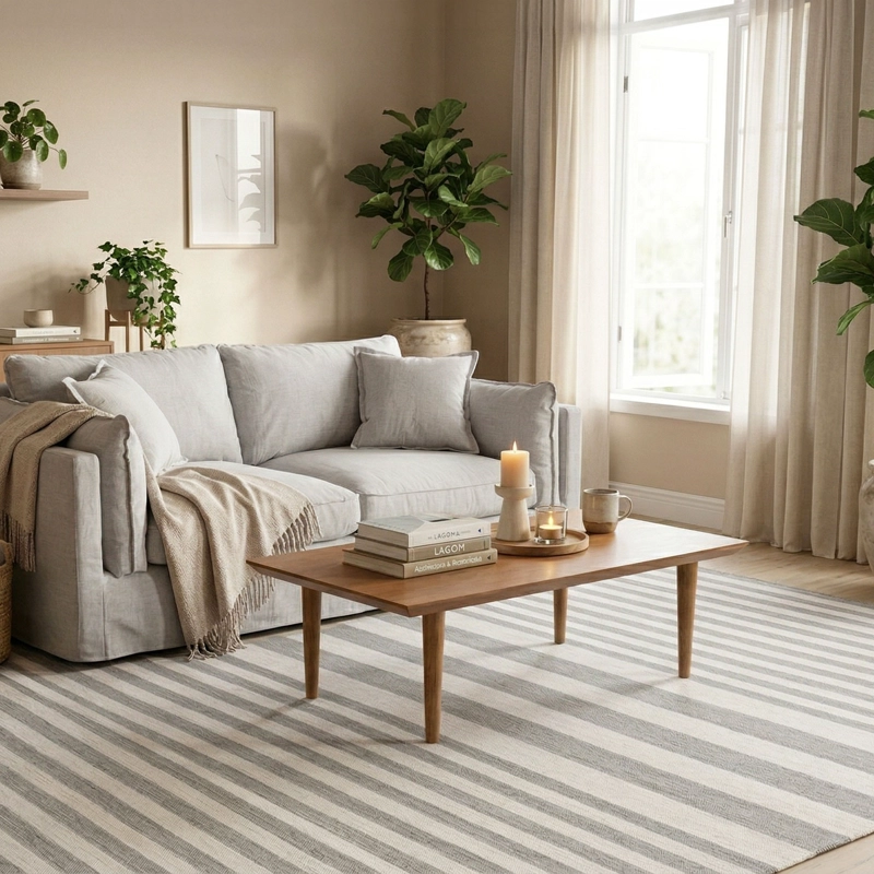 ALFOMBRA DHURRIE NATURE 190X290 3244 SAND WHITE - 1