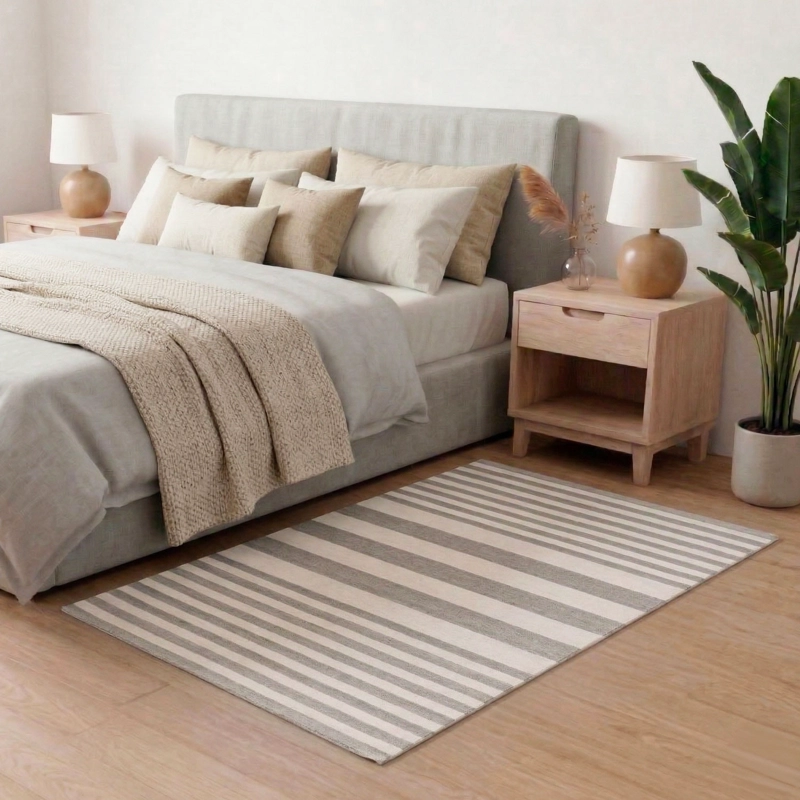 ALFOMBRA DHURRIE NATURE 060X120 3244 SAND WHITE - 1