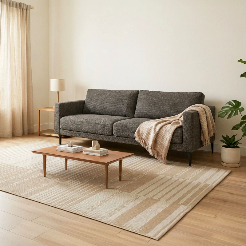 ALFOMBRA PALERMO NATURAL 133X190 01704B - 1
