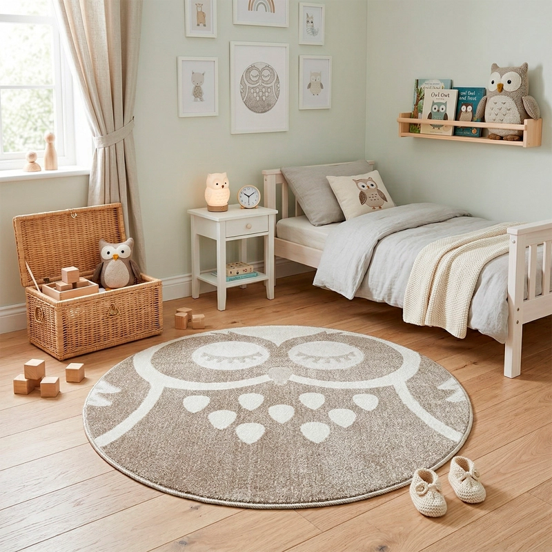 ALFOMBRA MANGO KIDS 120X120 E197A_SLA43 BUHO