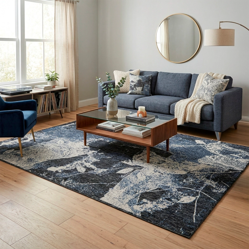 ALFOMBRA PERFECT 133X190 02629A BLUE - 1