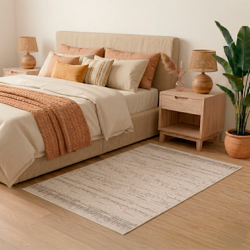 ALFOMBRA PHOENIX 054X090 12648A BEIGE - 1