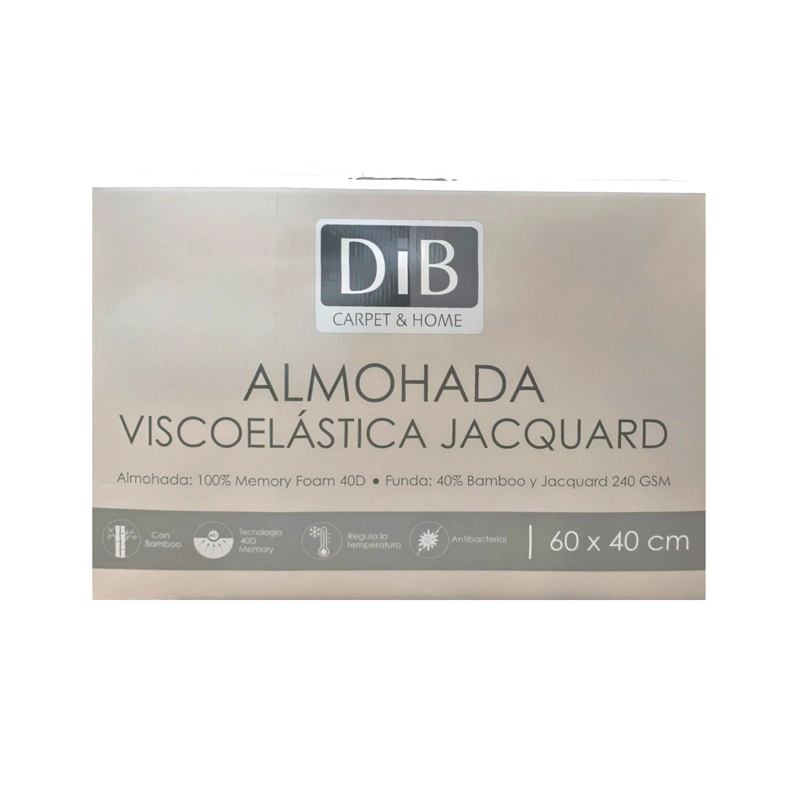 ALMOHADA VISCOELASTICA JACQUARD 40X60 CM - 2