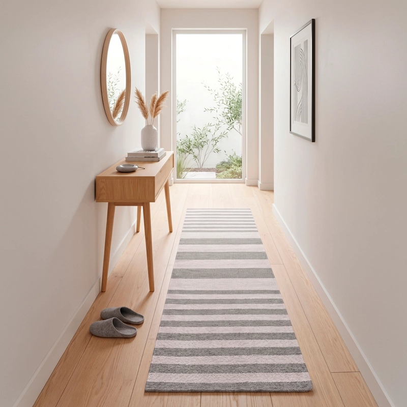 ALFOMBRA DHURRIE NATURE 060X240 3244 SAND WHITE - 1