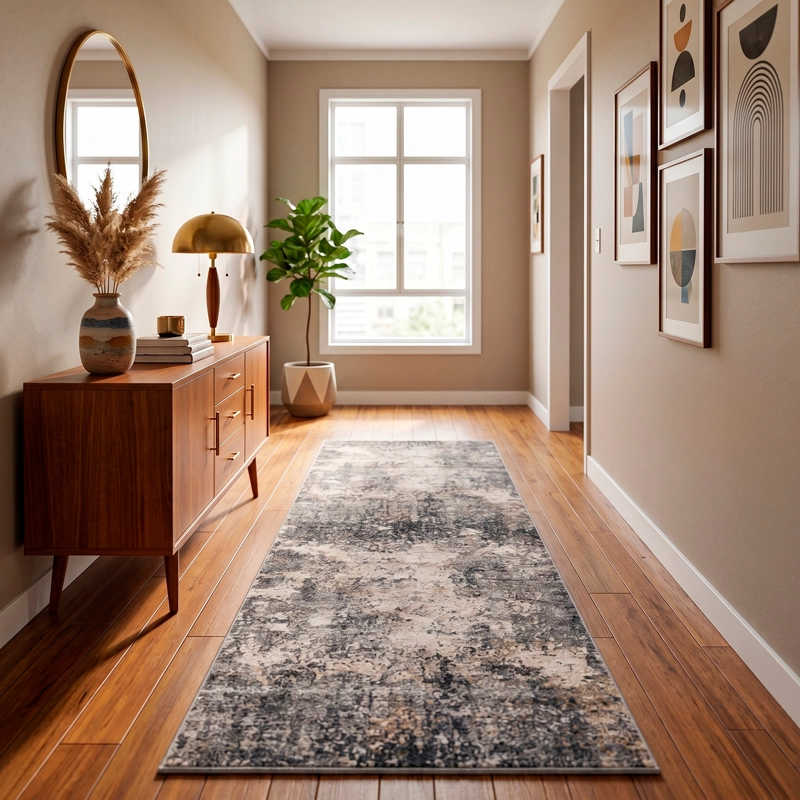 ALFOMBRA MAGNIFICENT 080X240 AK81A CREAM / L.GREY - 1