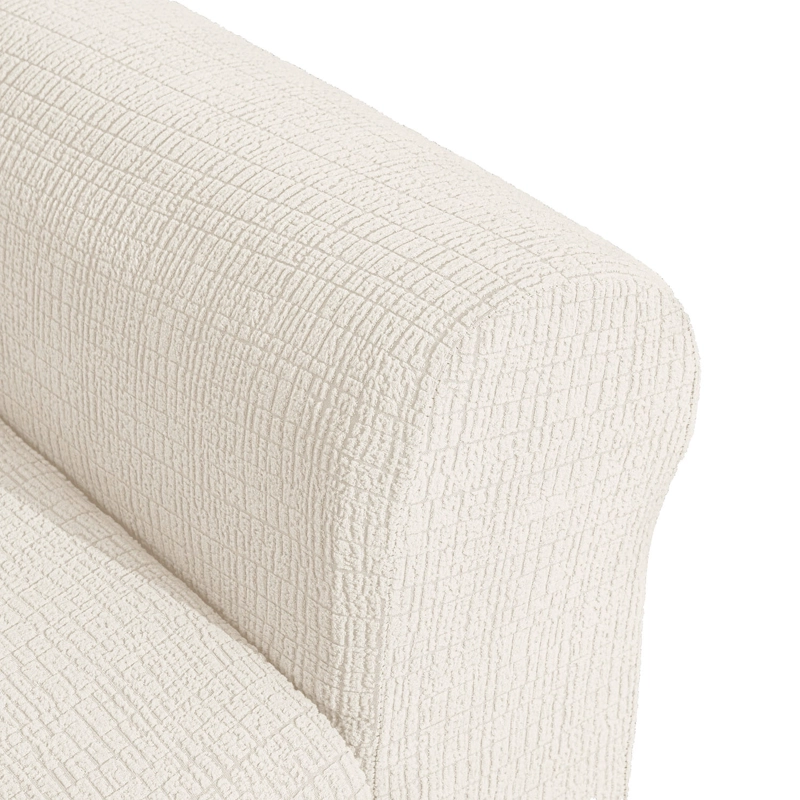FUNDA SOFA 2 CUERPOS ATENAS CREMA - 6