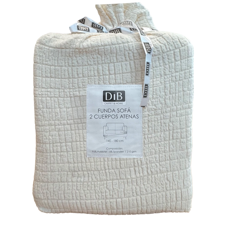 FUNDA SOFA 2 CUERPOS ATENAS CREMA - 8