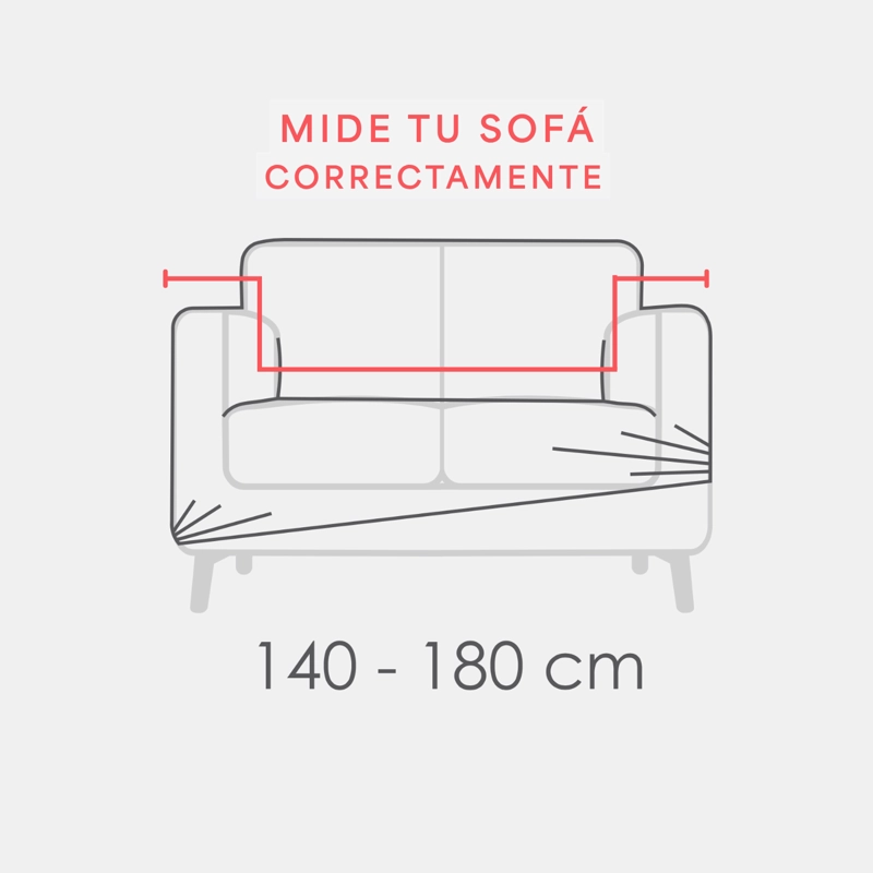FUNDA SOFA 2 CUERPOS ATENAS GRIS - 2