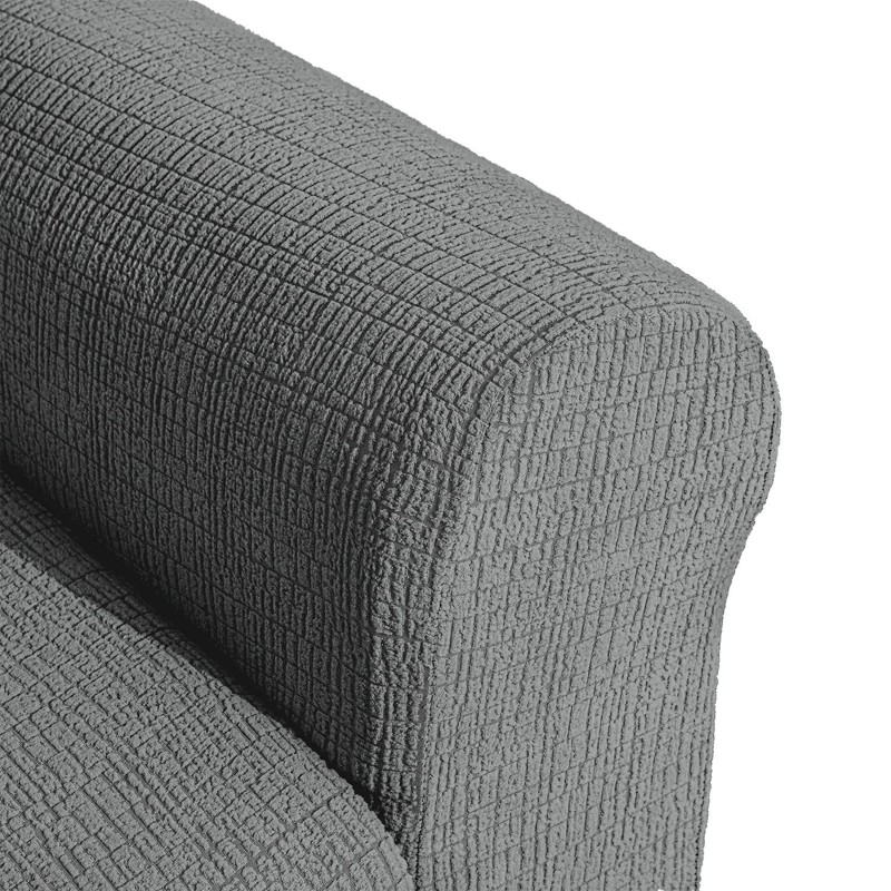 FUNDA SOFA 2 CUERPOS ATENAS GRIS - 6