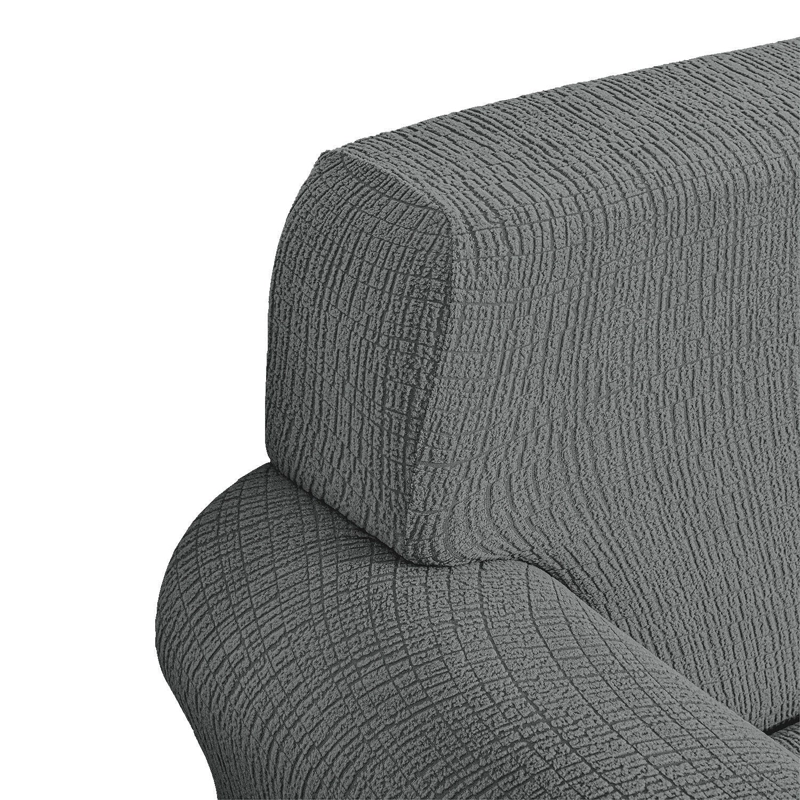 FUNDA SOFA 2 CUERPOS ATENAS GRIS - 7