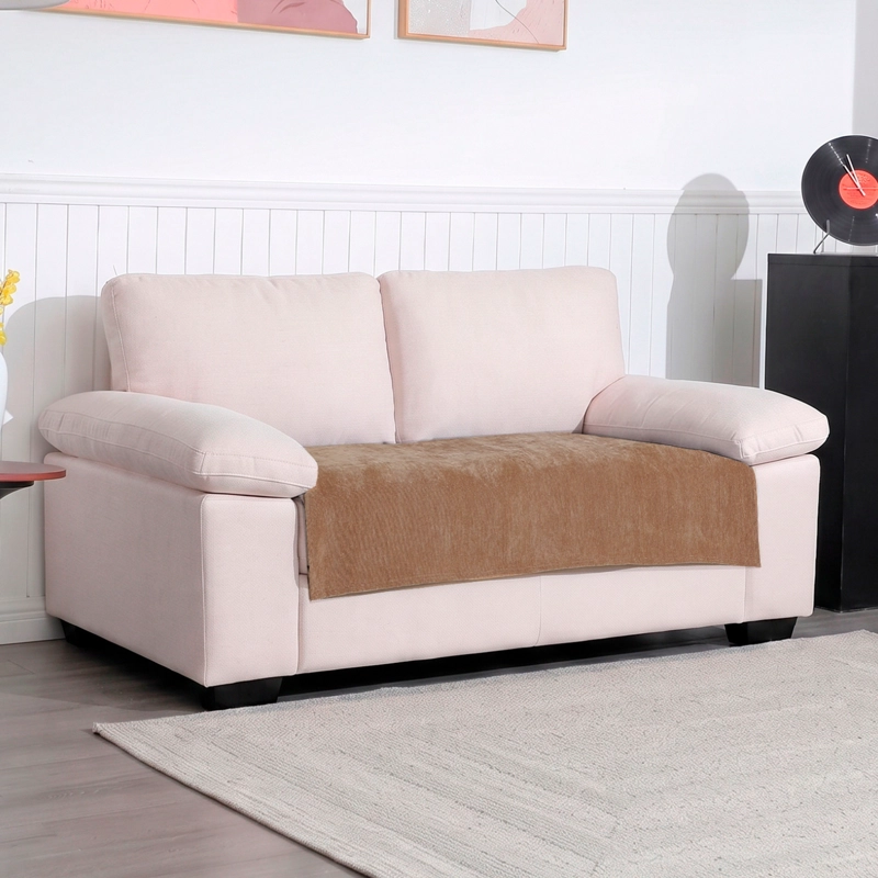 PROTECTOR SOFA ANTIDESLIZANTE 90X120 CAFE - 1