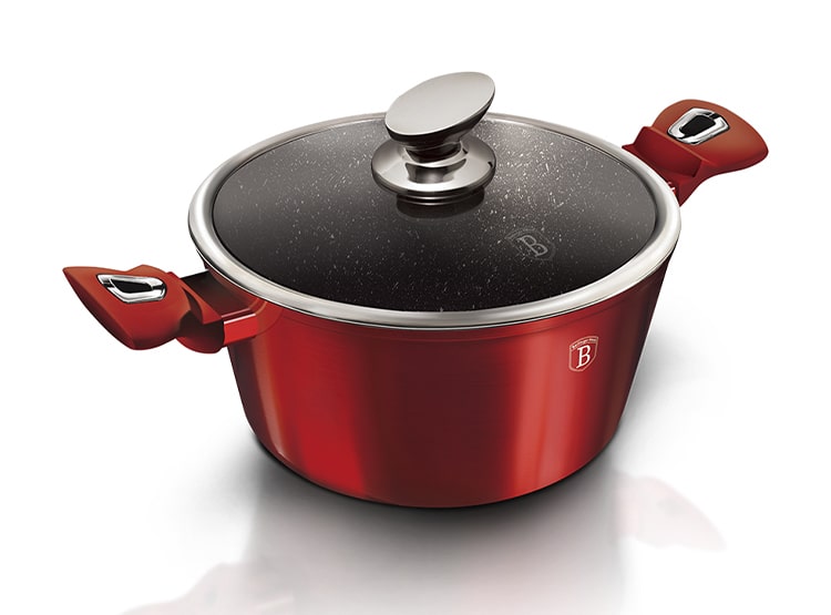 OLLA CACEROLA 6,1 LITROS LINEA GOURMET PREMIUM COLOR ROJO - 2