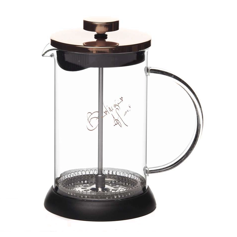 Cafetera Francesa 600ml Berlinger Haus, color oro rosa de Acero inoxidable con vidrio borosilacato - 1