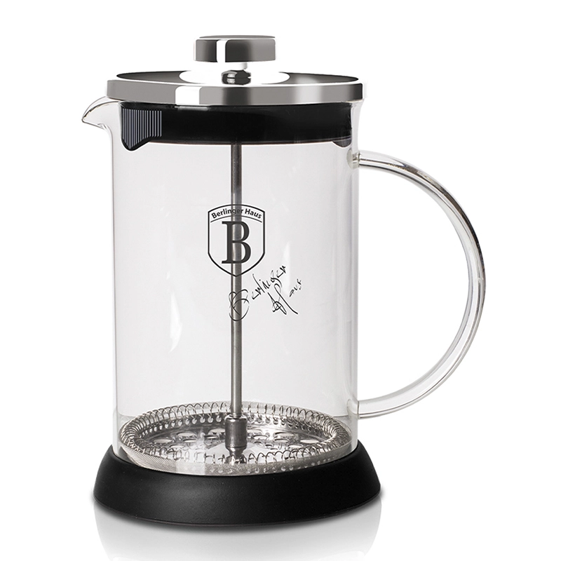 Cafetera Francesa 350 ml Berlinger Haus, línea black silver collection, Acero inoxidable. - 1