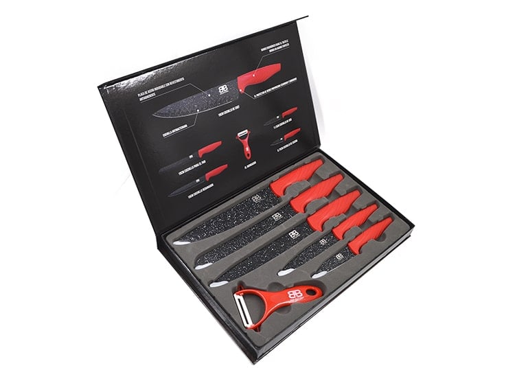 SET DE CUCHILLOS 6 PZS ACERO INOXIDABLE - 2