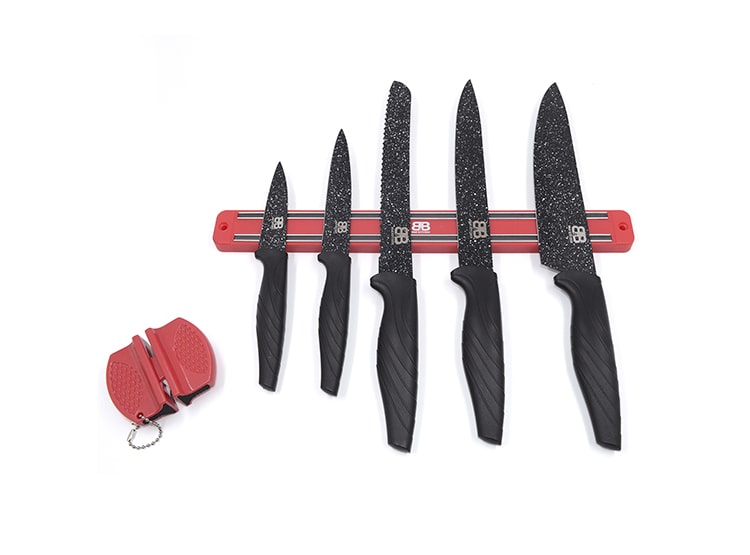 SET DE CUCHILLOS 7 PCS ACERO INOXIDABLE - 1