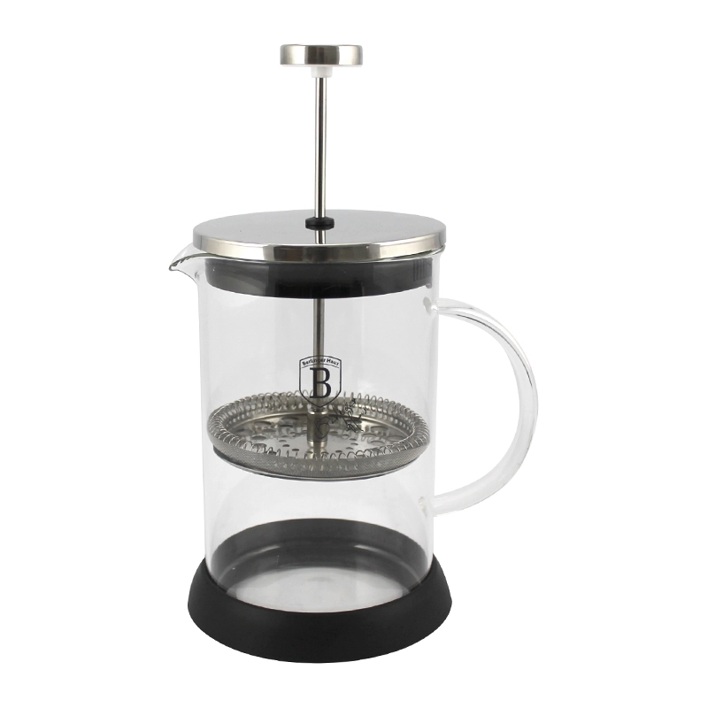 CAFETERA FRANCESA 800 ML BERLINGER HAUS, LÍNEA BLACK SILVER COLLECTION, ACERO INOXIDABLE - 2