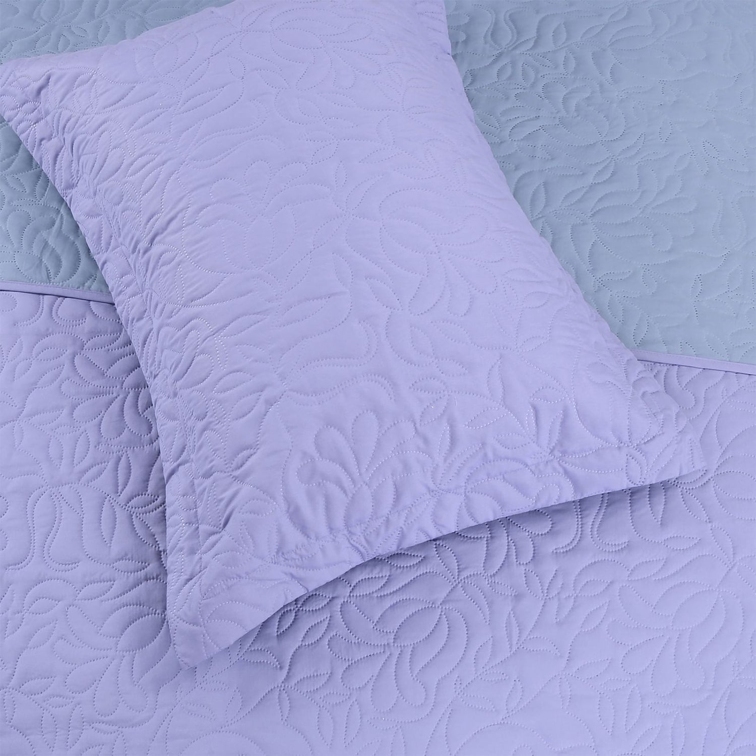 CUBRECAMA B&B MORADO LISO QUILT 1.5 P - 3