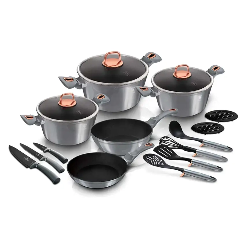 BATERIA DE COCINA 17 PZS MOONLIGHT COLLECTION ANTIADHERENTE - 1