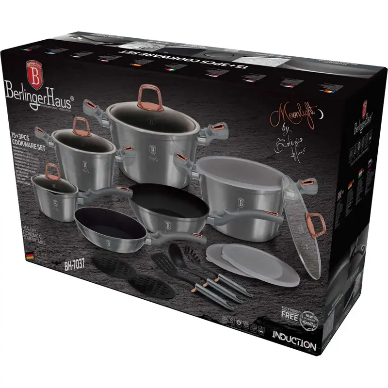 BATERIA DE COCINA 18 PZS MOONLIGHT COLLECTION ANTIADHERENTE - 2