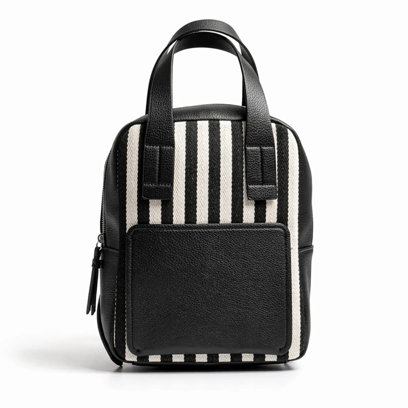 MOCHILA URBANA DE RAYAS CON ESTILO MODERNO 24X30X13 - 1