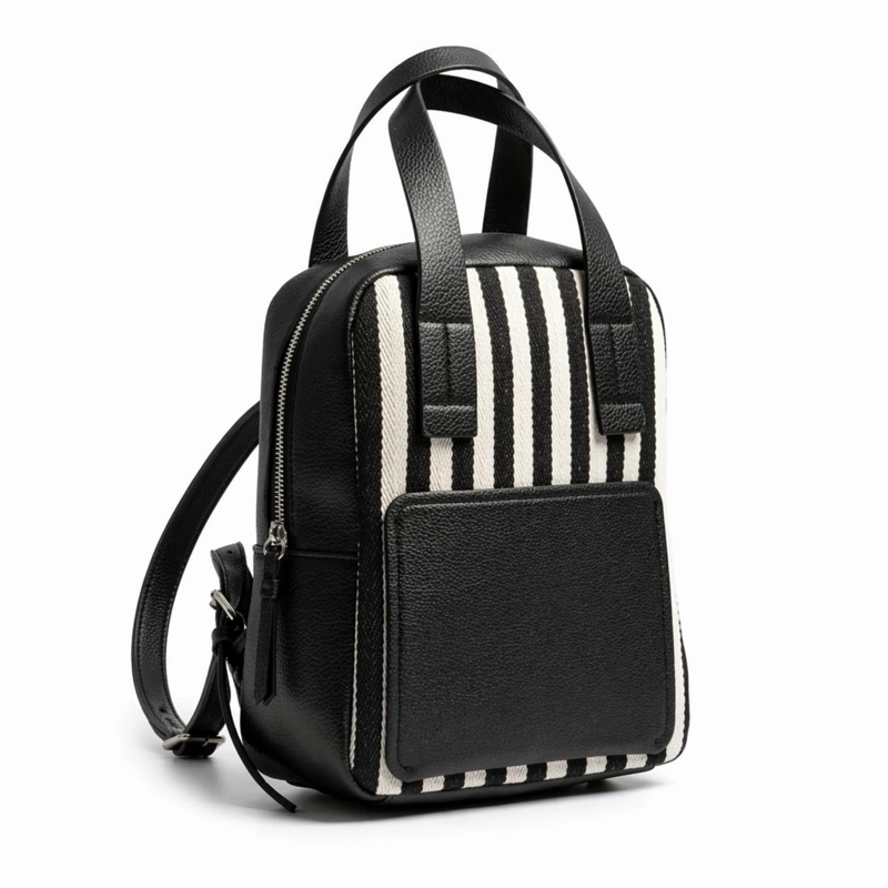 MOCHILA URBANA DE RAYAS CON ESTILO MODERNO 24X30X13 - 2