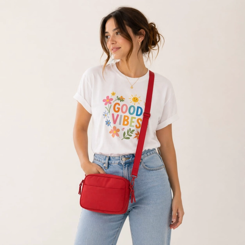 BANDOLERA URBAN RED SLING 23×15×10 CM - 4