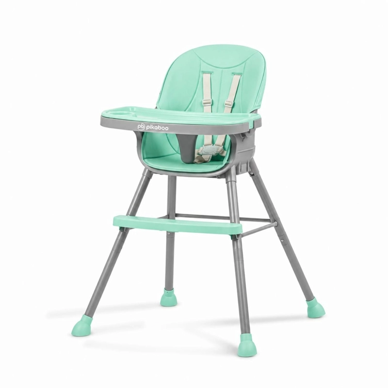 SILLA DE COMER PARA BEBES 5 EN 1 JAZZ TURQUESA PIKABOO - 1