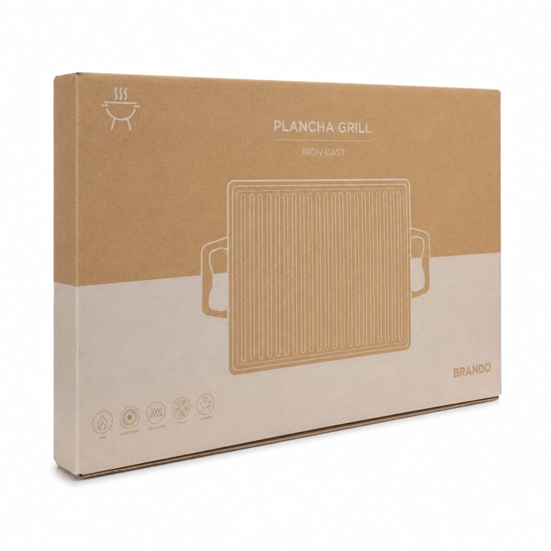 PLANCHETA DE FIERRO FUNDIDO 28X35 CM - 4