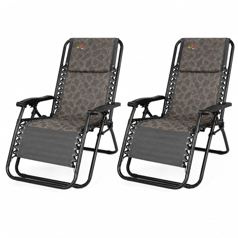 PACK DE 2 SILLA REPOSERA VERDE ESTAMPADO PLAYA Y CAMPING - 3