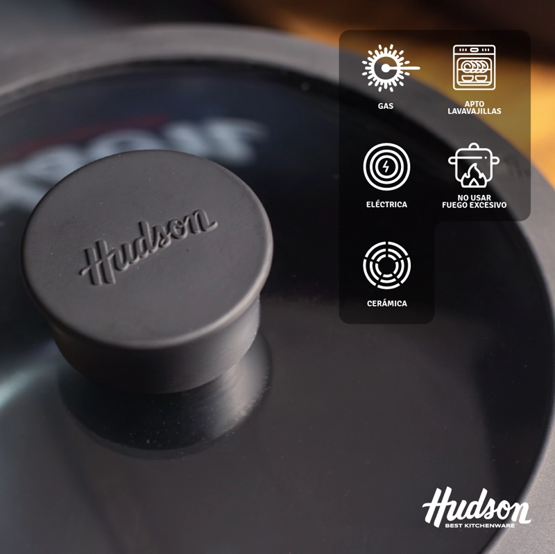 BATERIA 5 PIEZAS ALUMINIO ANTIADHERENTE LINEA DAILY HUDSON DAY01 - 5