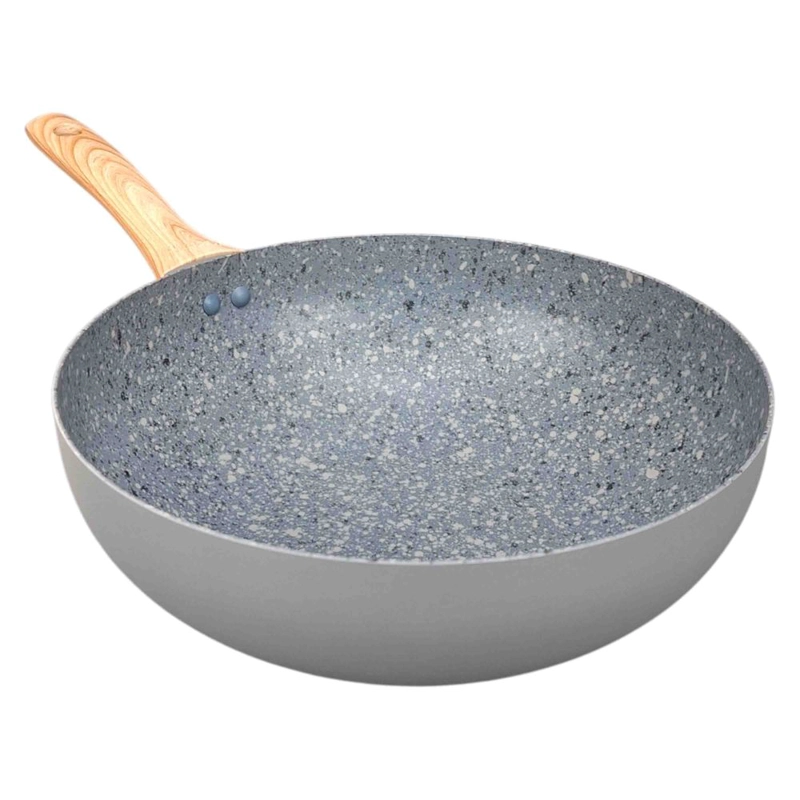 WOK 28 CM C/ANTIADHERENTE LINEA NUEVA GRANITO HUDSON GRS14 - 2
