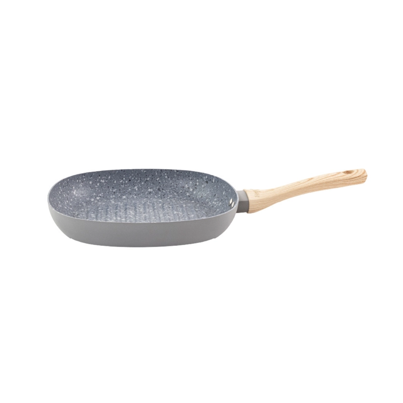 PLANCHA GRILL HUDSON ALUMINIO ANTIADHERENTE CERAMICA GRANITO 26X26CM COLOR GRIS GRS29 - 1