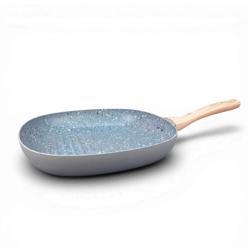 PLANCHA GRILL HUDSON ALUMINIO ANTIADHERENTE CERAMICA GRANITO 26X26CM COLOR GRIS GRS29 - 3