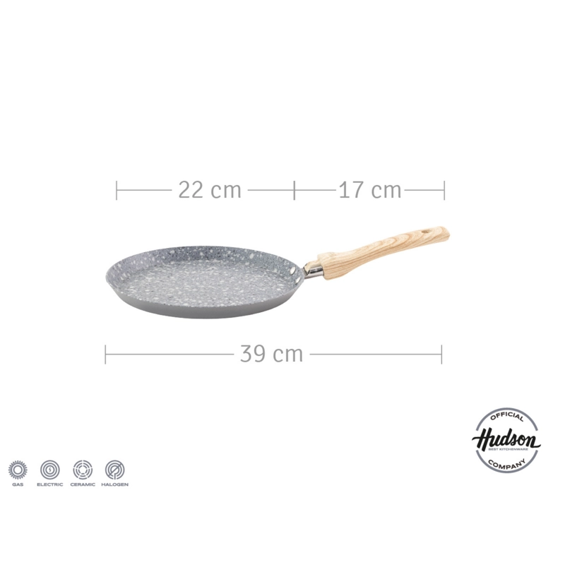 PANQUEQUERA 22CM C/ANTIADHERENTE LINEA NUEVA GRANITO HUDSON GRS31 - 4
