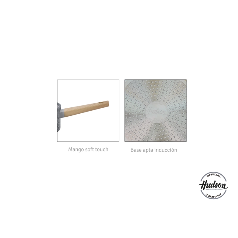 SARTE N 24 CM STONE ALUMINIO C/ ANTIADHERENTE HUDSON STO24 - 4