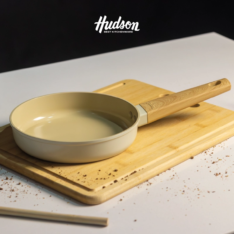 SARTE N ALUMINIO ANTIADHERENTE CERAMICO 24 CM HARMONY HUDSON BEIGE HAR24 - 2