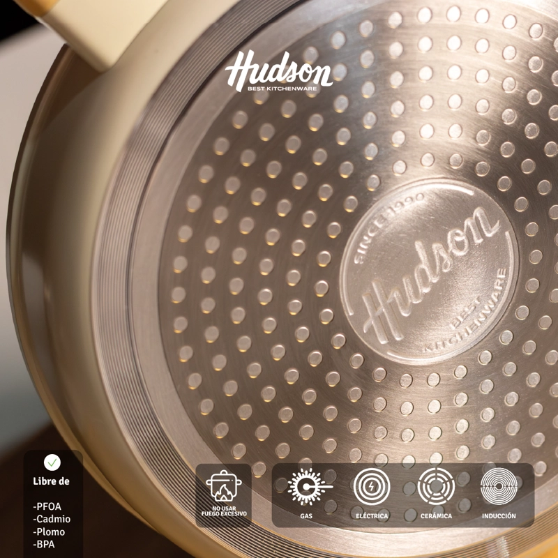 SARTE N N°28 HUDSON HARMONY ANTIADHERENTE CERAMICO INDUCCION CREMA HAR28 - 3