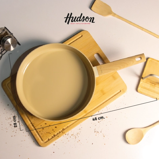 SARTE N N°28 HUDSON HARMONY ANTIADHERENTE CERAMICO INDUCCION CREMA HAR28 - 4