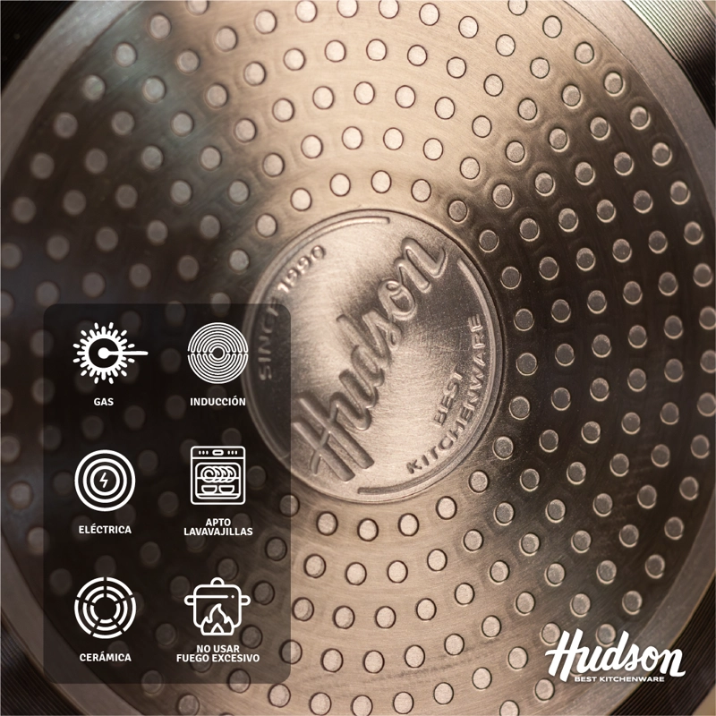 PANQUEQUERA 22 CM ANTIADHERENTE CERAMICO HARMONY HUDSON BEIGE HAR33 - 4