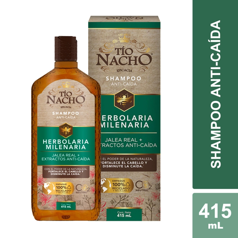 SHAMPOO CABELLO TÍO NACHO HERBOLARIA 415 ML - 1