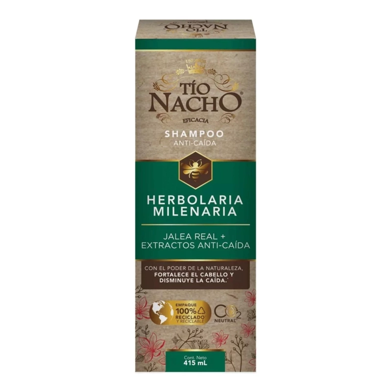 SHAMPOO CABELLO TÍO NACHO HERBOLARIA 415 ML - 4