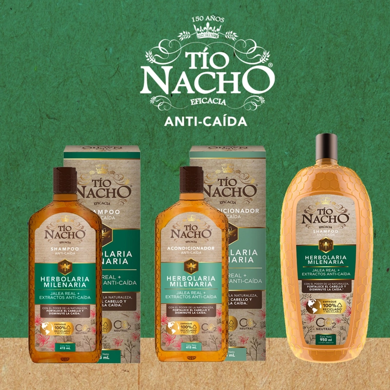 SHAMPOO CABELLO TÍO NACHO HERBOLARIA 415 ML - 7