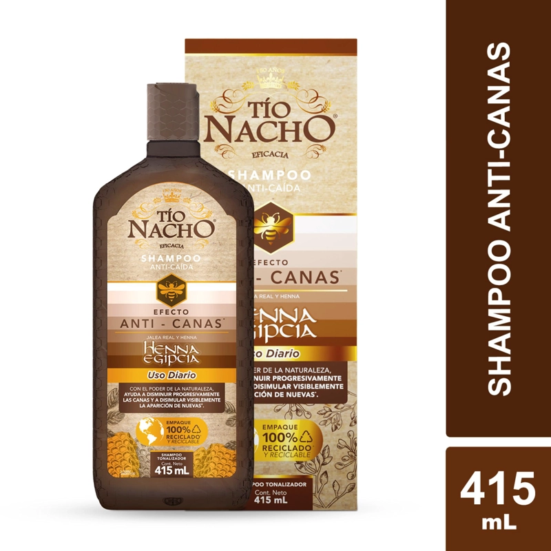 SHAMPOO CABELLO TÍO NACHO CANAS 415 ML - 1